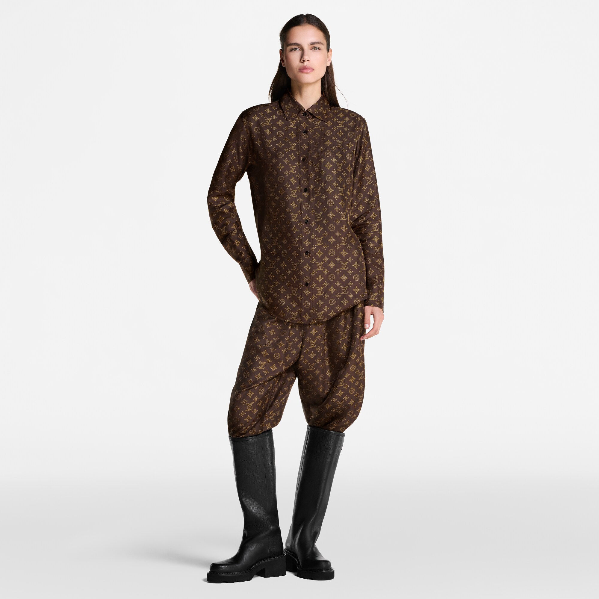 Camisa de seda Mahina  Mujer Prêt-à-Porter Tops | LOUIS VUITTON (Zoom de producto)