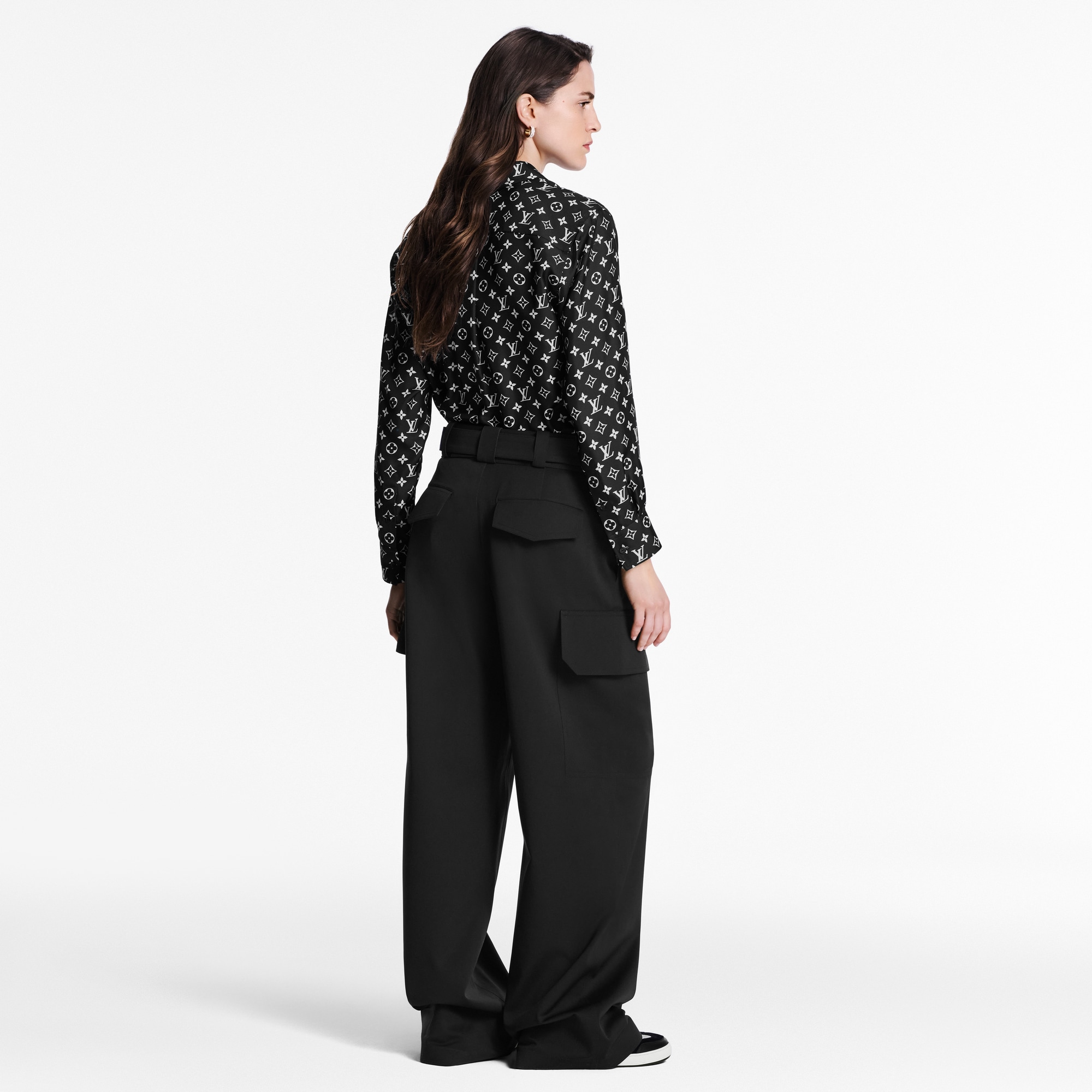 Camisa de seda Monogram  Mujer Prêt-à-Porter Tops | LOUIS VUITTON (Zoom de producto)