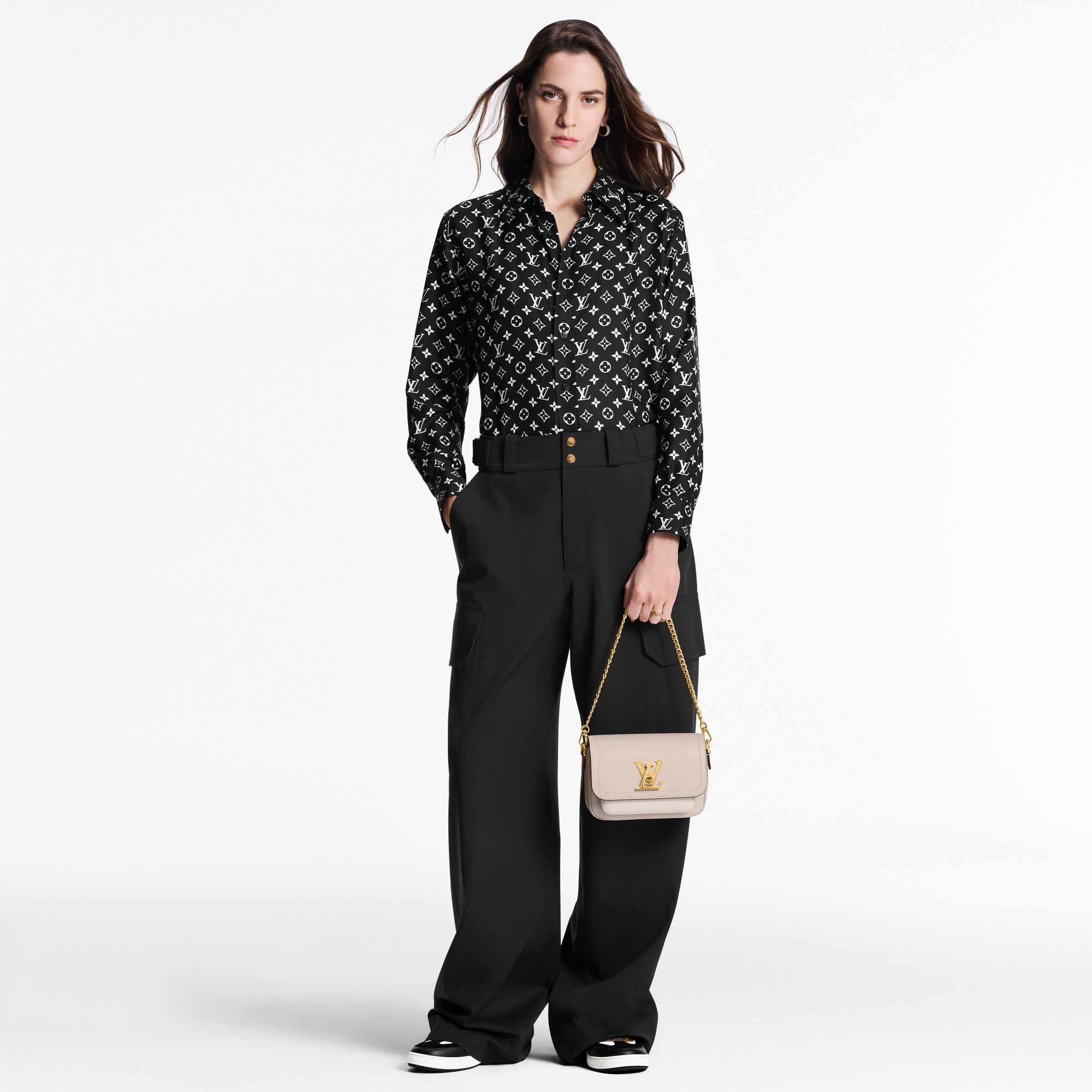 Camisa de seda Monogram  Mujer Prêt-à-Porter Tops | LOUIS VUITTON (Zoom de producto)