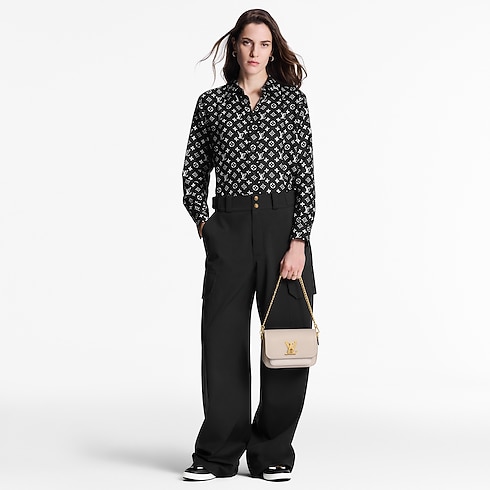 Camisa de seda Monogram Mujer Prêt-à-Porter Tops | LOUIS VUITTON (Zoom de producto)