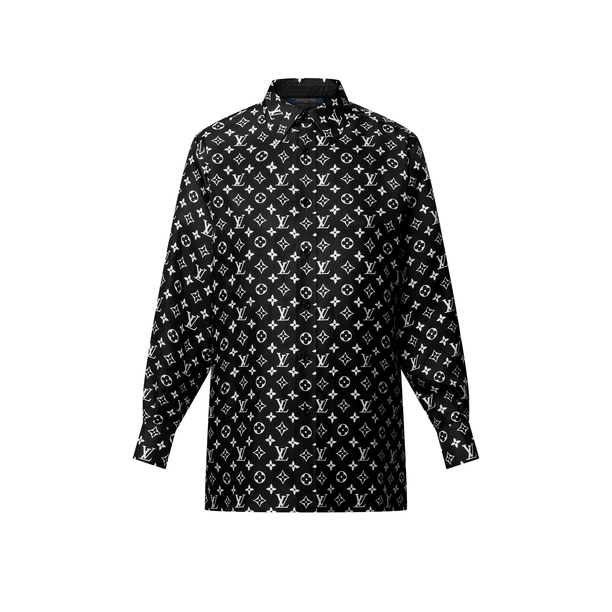 Camisa de seda Monogram  Mujer Prêt-à-Porter Tops | LOUIS VUITTON (Zoom de producto)