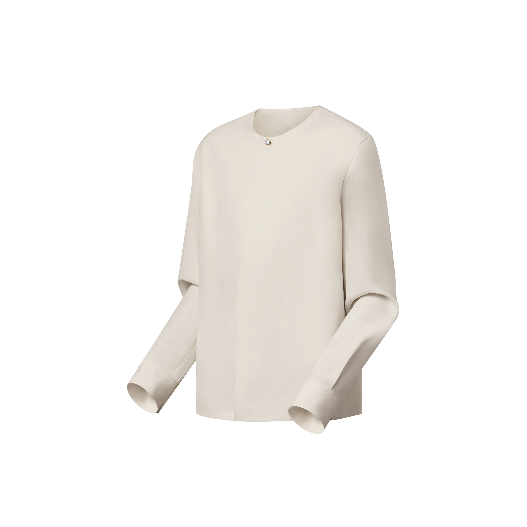 Camisa de seda sin cuello  Hombre Prêt-à-Porter Camisas | LOUIS VUITTON (Zoom de producto)