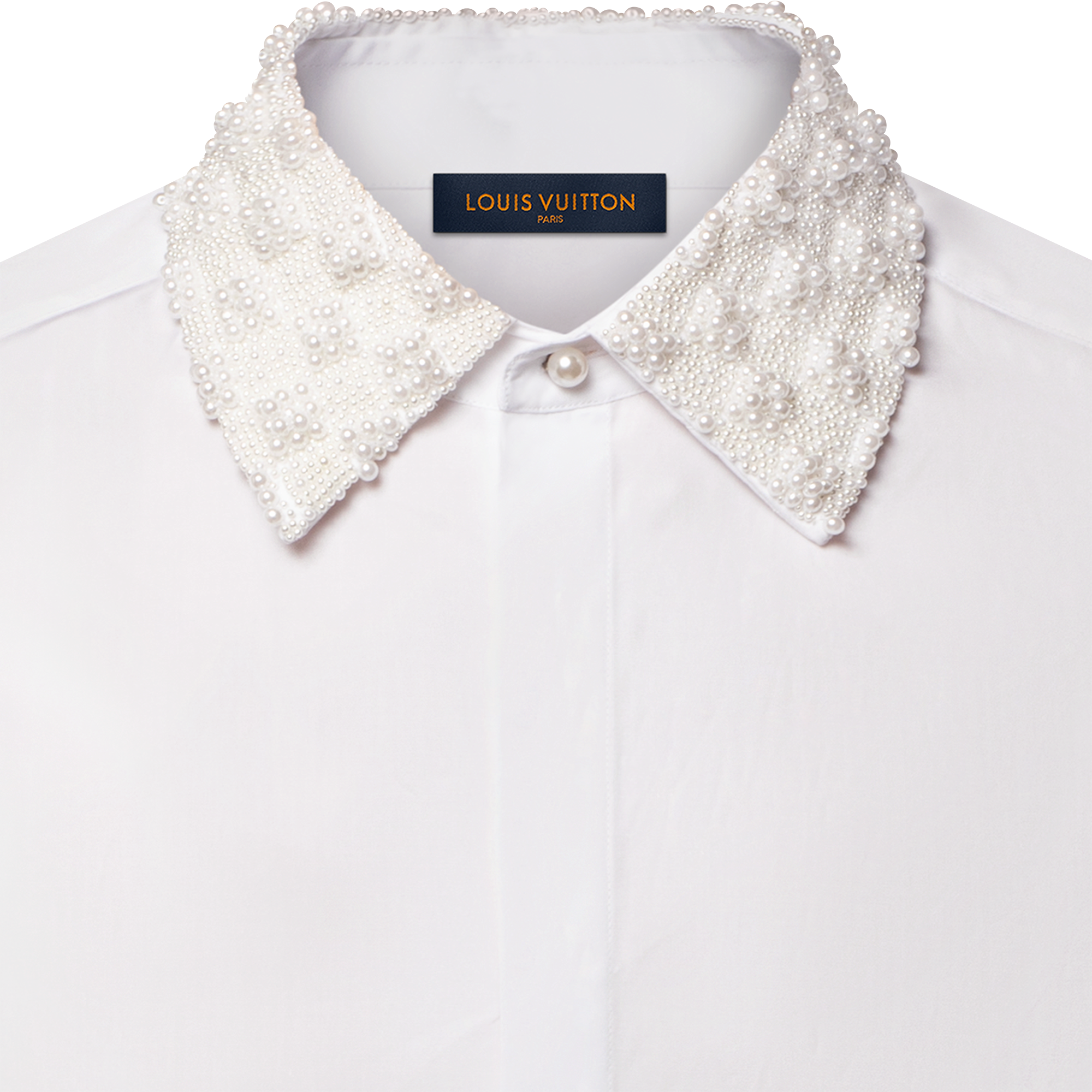 Camisa de traje con cuello bordado  Hombre Prêt-à-Porter Camisas | LOUIS VUITTON (Zoom de producto)