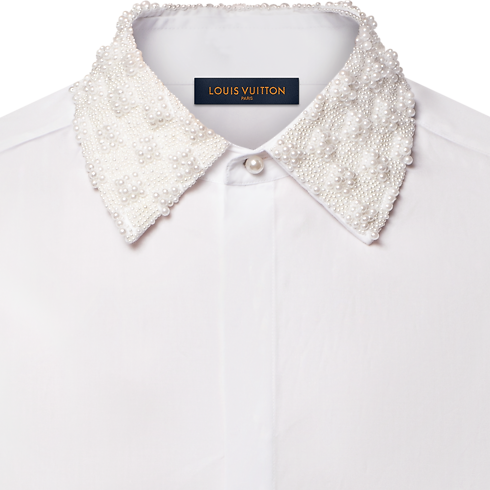 Camisa de traje con cuello bordado Hombre Prêt-à-Porter Camisas | LOUIS VUITTON (Zoom de producto)