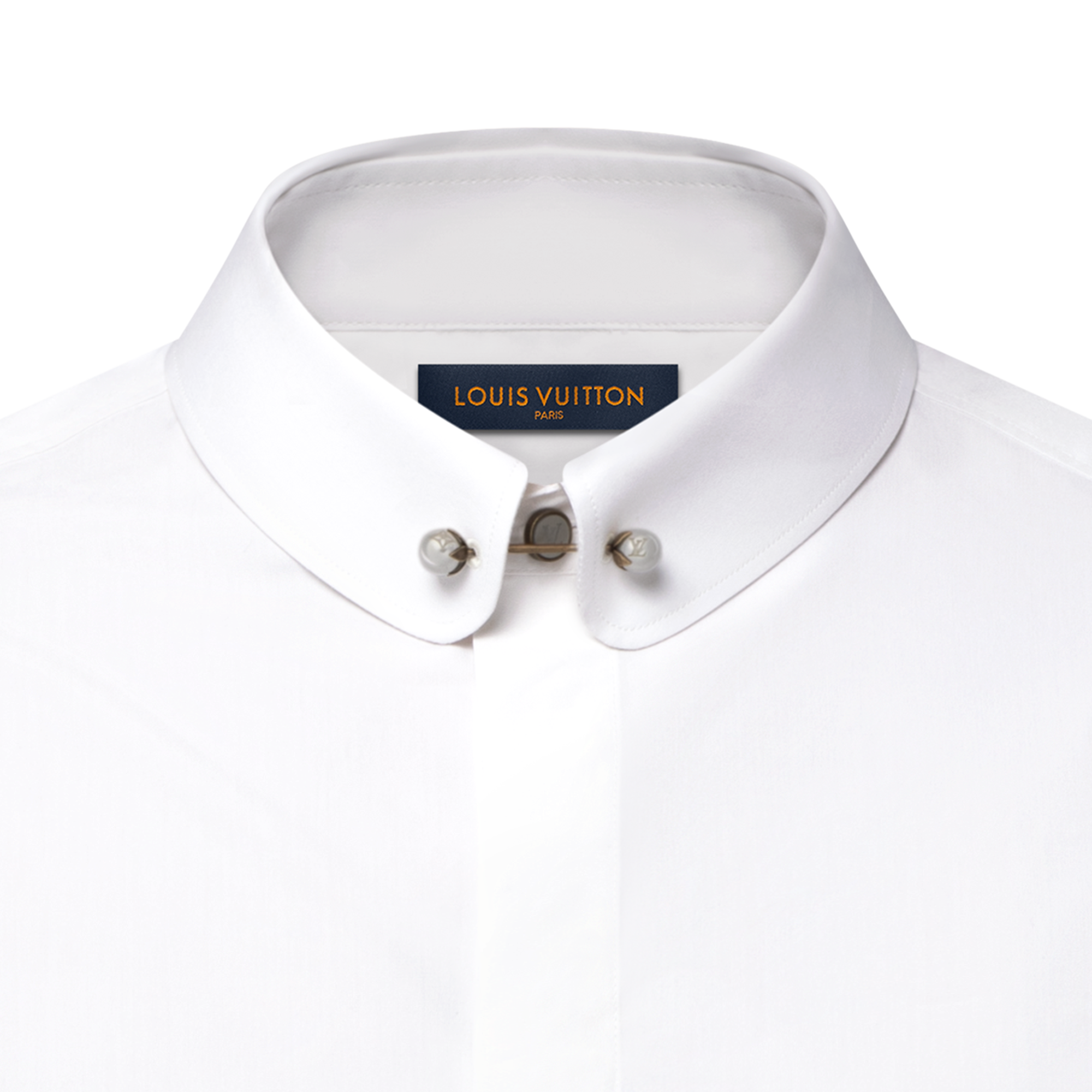 Camisa de traje en mezcla de materiales  Hombre Prêt-à-Porter Camisas | LOUIS VUITTON (Zoom de producto)