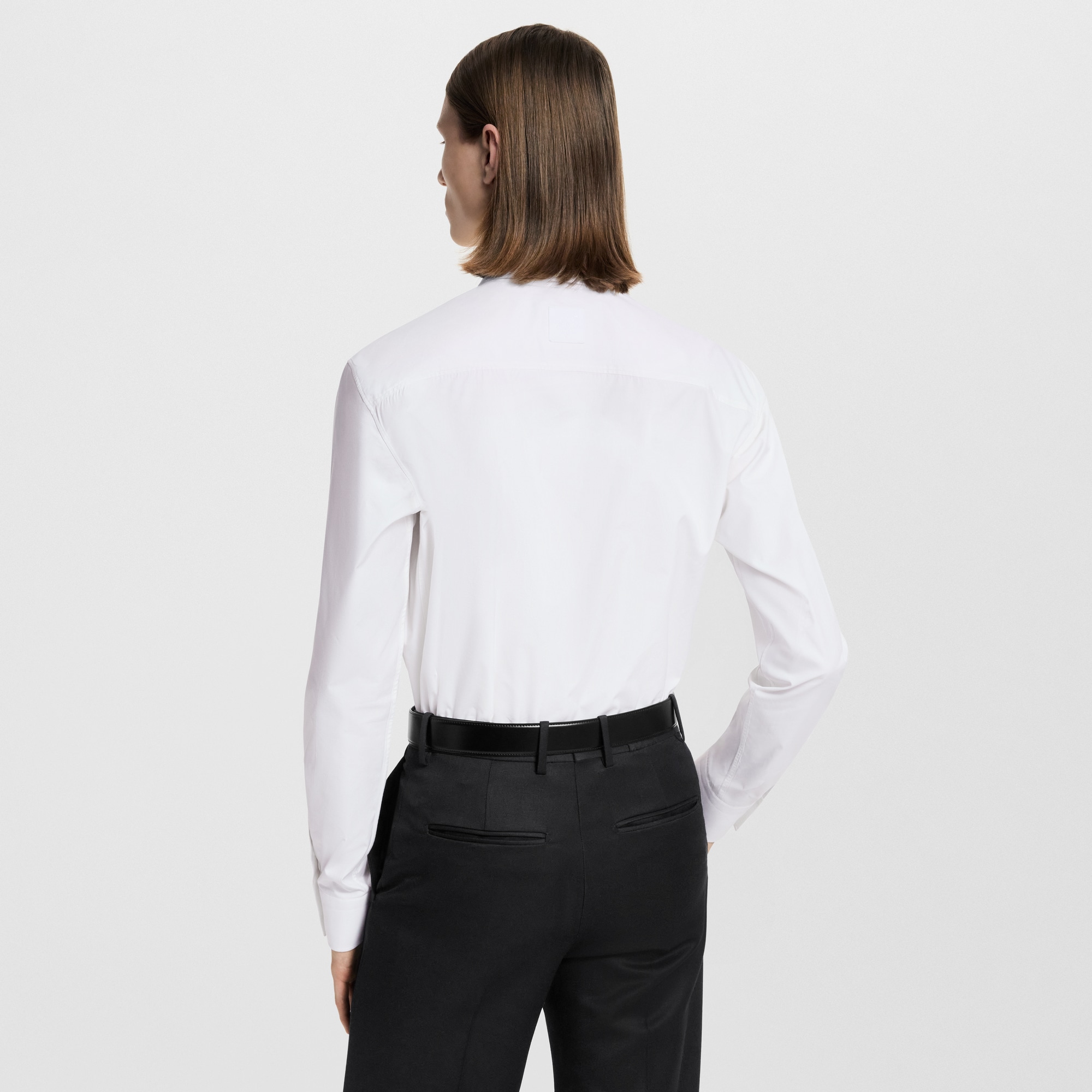 Camisa de traje en mezcla de materiales  Hombre Prêt-à-Porter Camisas | LOUIS VUITTON (Zoom de producto)