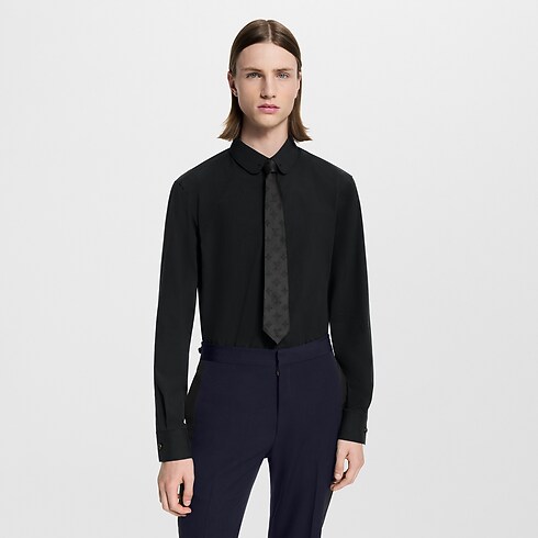 Camisa de traje en mezcla de materiales Hombre Prêt-à-Porter Camisas | LOUIS VUITTON (Zoom de producto)