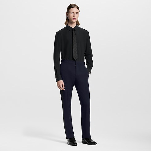 Camisa de traje en mezcla de materiales Hombre Prêt-à-Porter Camisas | LOUIS VUITTON (Zoom de producto)
