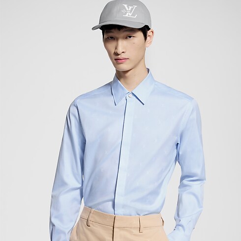 Camisa LV Blason de algodón Oxford Hombre Prêt-à-Porter Camisas | LOUIS VUITTON (Zoom de producto)