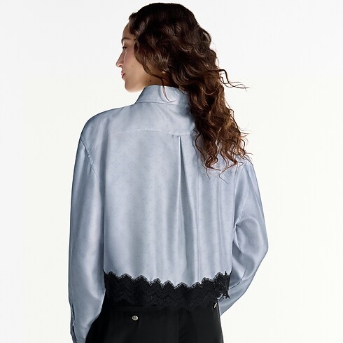 Camisa Mahina con ribete de encaje Mujer Prêt-à-Porter Tops | LOUIS VUITTON (Zoom de producto)