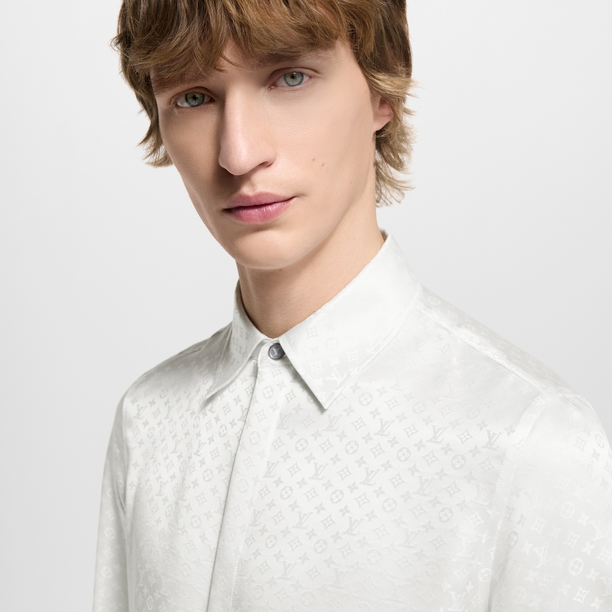 Camisa Mini Monogram de seda  Hombre Prêt-à-Porter Camisas | LOUIS VUITTON (Zoom de producto)