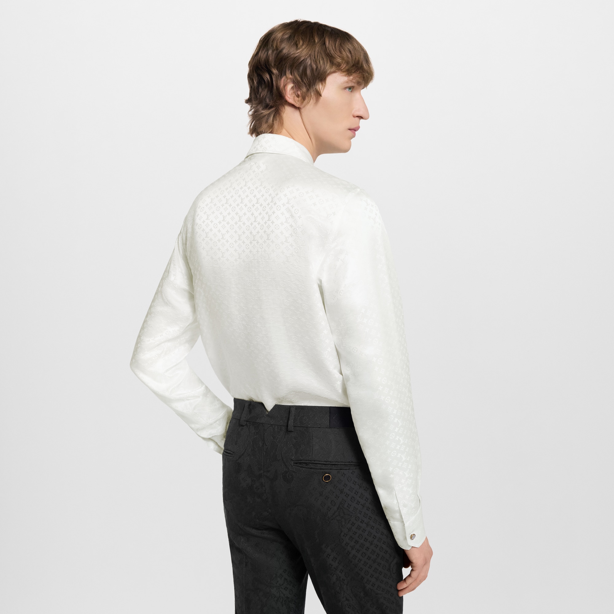 Camisa Mini Monogram de seda  Hombre Prêt-à-Porter Camisas | LOUIS VUITTON (Zoom de producto)