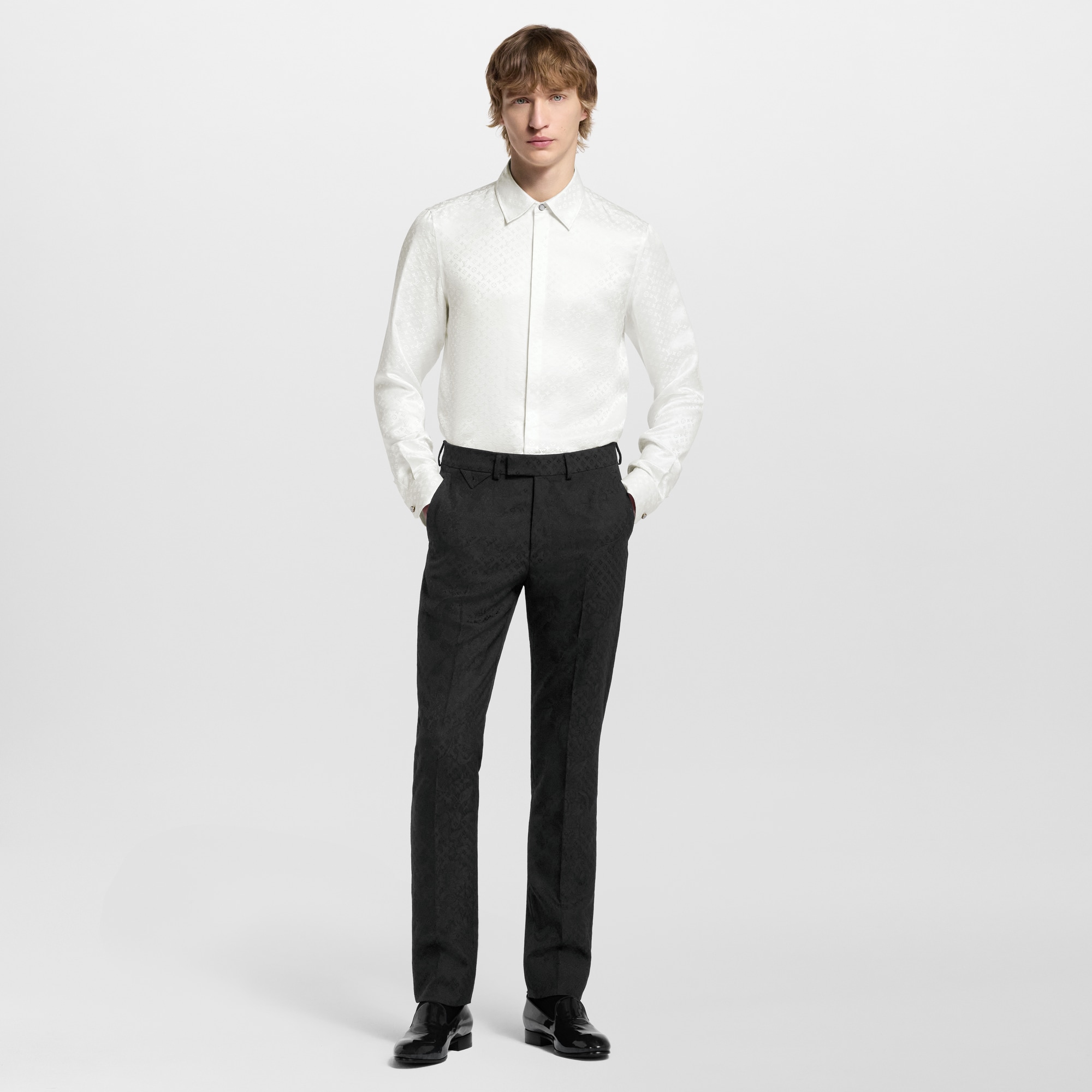 Camisa Mini Monogram de seda  Hombre Prêt-à-Porter Camisas | LOUIS VUITTON (Zoom de producto)