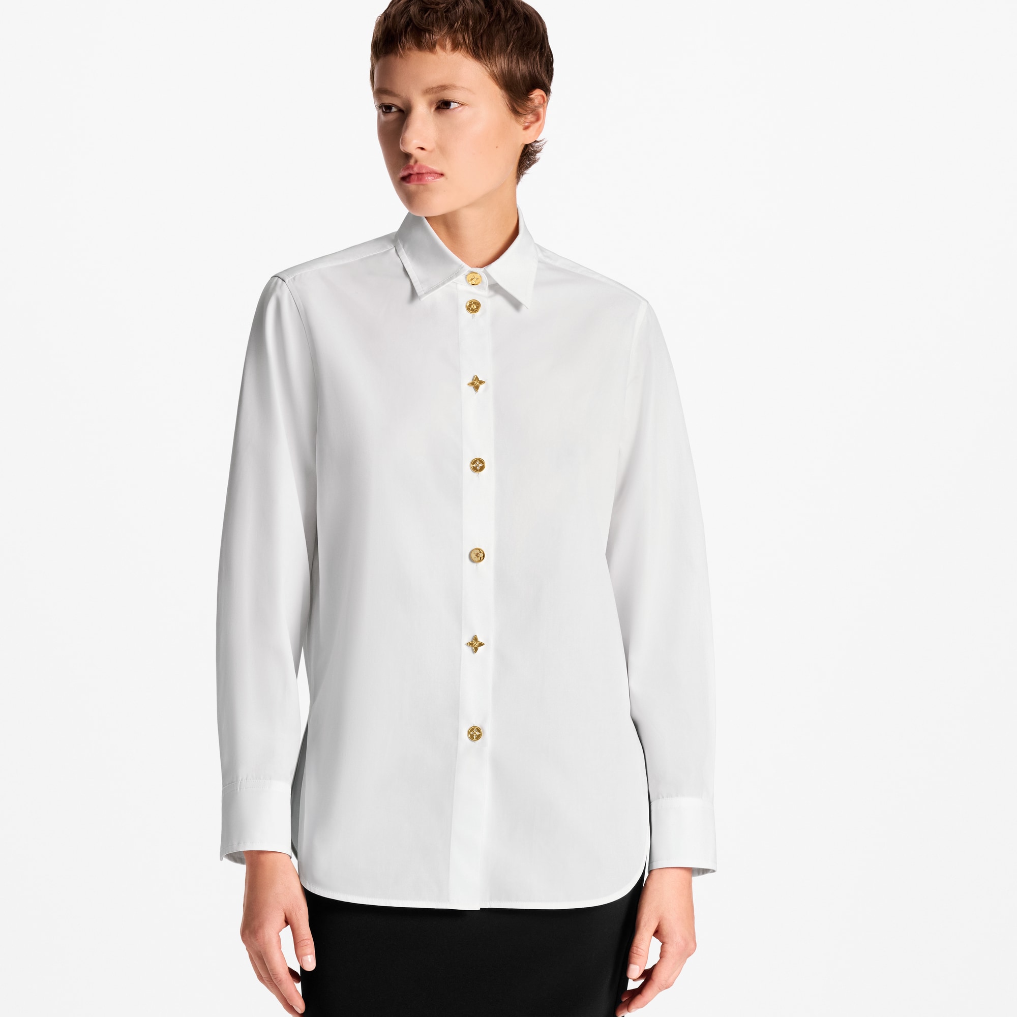 Camisa Monogram con botones  Mujer Prêt-à-Porter Tops | LOUIS VUITTON (Zoom de producto)