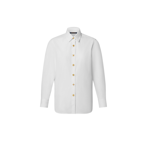 Camisa Monogram con botones Mujer Prêt-à-Porter Tops | LOUIS VUITTON (Zoom de producto)