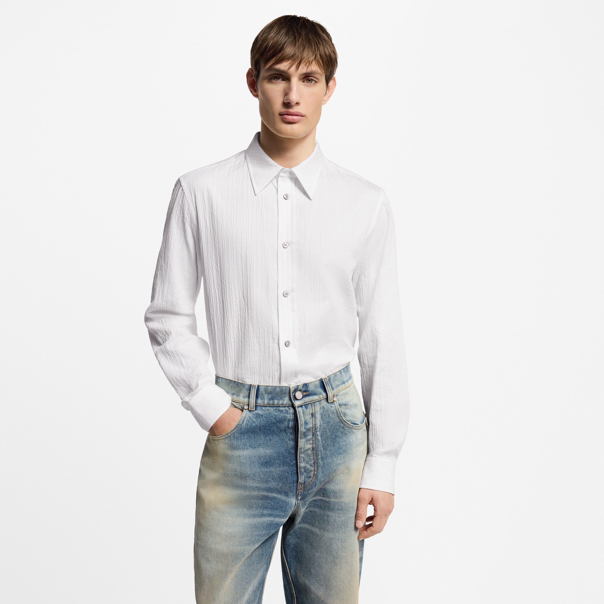 Camisa Monogram de algodón  Hombre Prêt-à-Porter Camisas | LOUIS VUITTON (Zoom de producto)