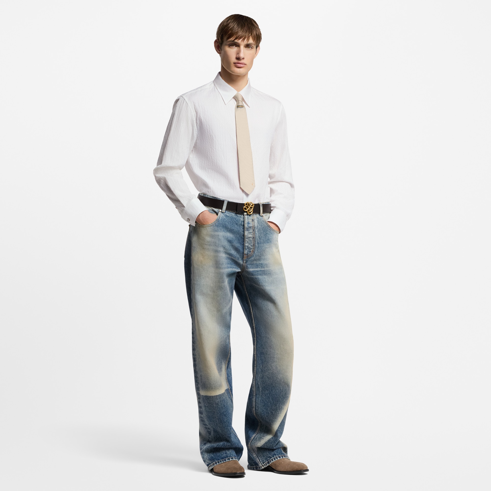 Camisa Monogram de algodón  Hombre Prêt-à-Porter Camisas | LOUIS VUITTON (Zoom de producto)