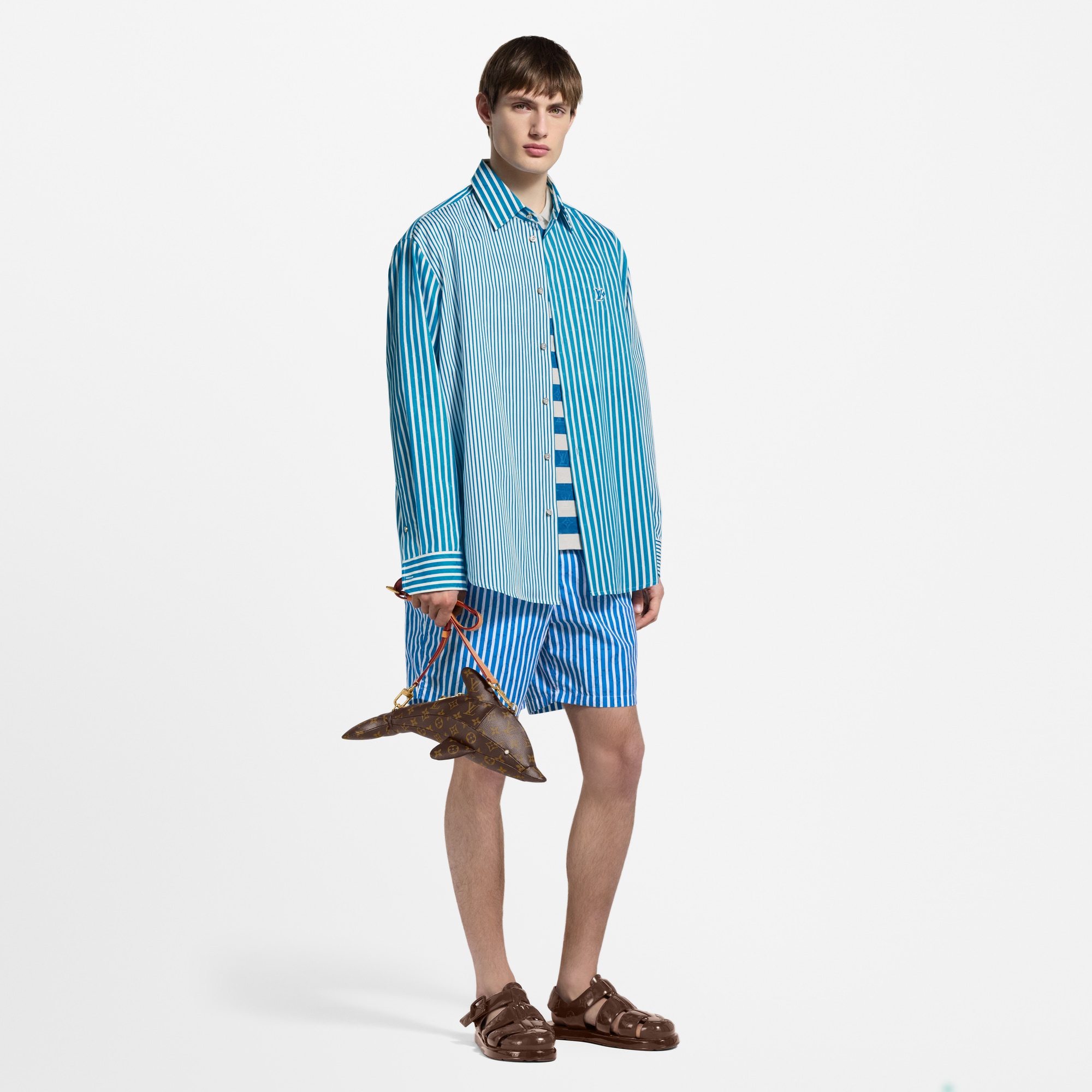 Camisa Monogram de rayas  Hombre Prêt-à-Porter Camisas | LOUIS VUITTON (Zoom de producto)