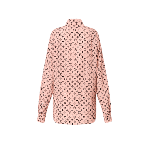 Camisa Monogram de seda Mujer Prêt-à-Porter Tops | LOUIS VUITTON (Zoom de producto)