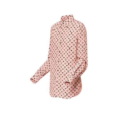 Camisa Monogram de seda Mujer Prêt-à-Porter Tops | LOUIS VUITTON (Zoom de producto)