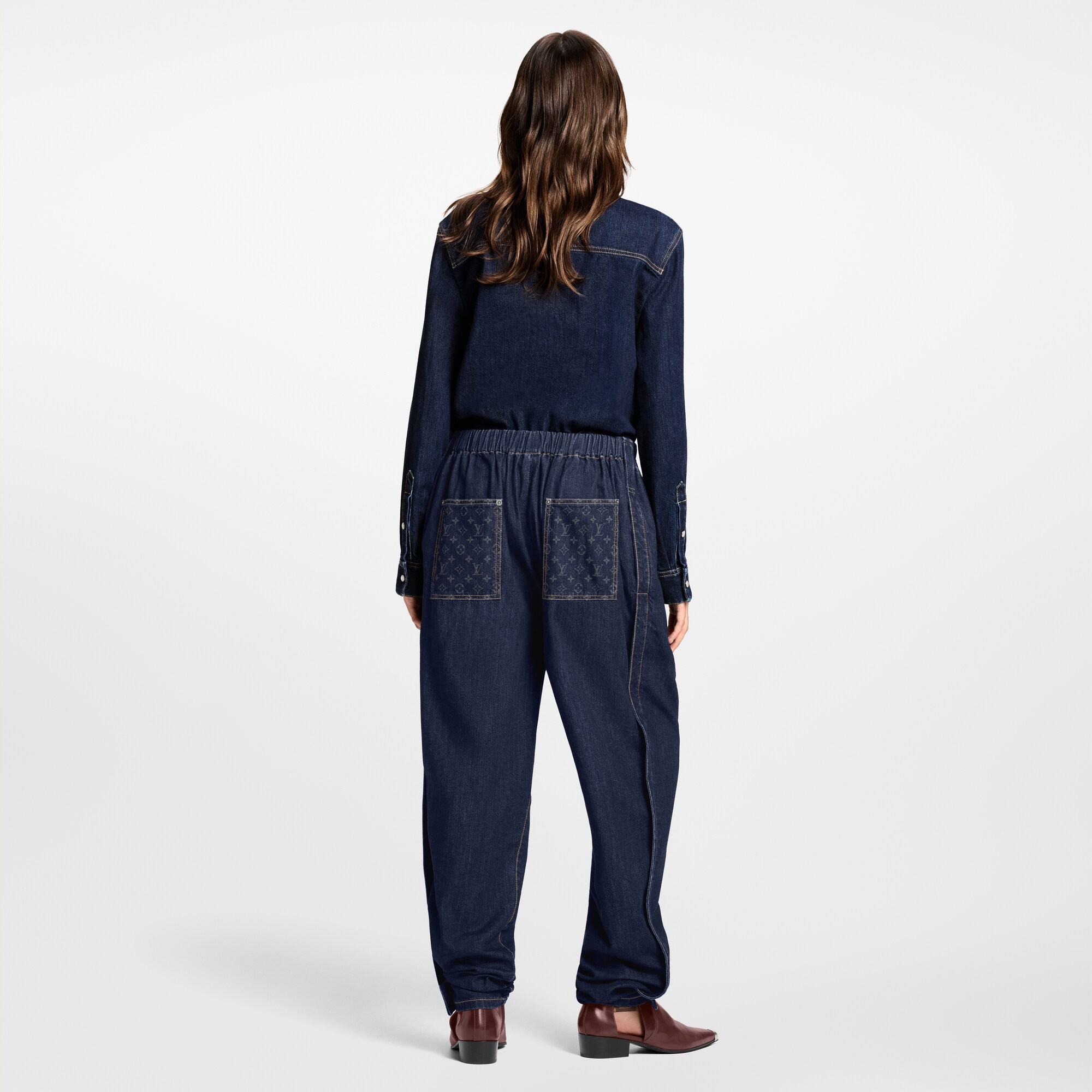 Camisa vaquera con bolsillo Monogram  Mujer Prêt-à-Porter Tops | LOUIS VUITTON (Zoom de producto)