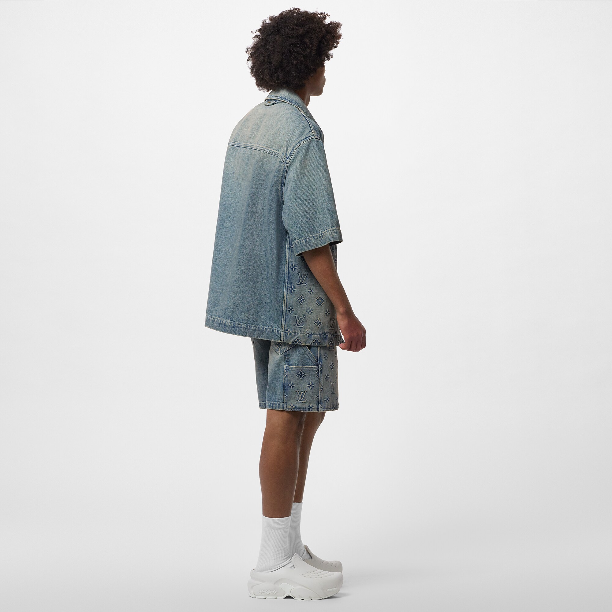 Camisa vaquera de manga corta  Hombre Prêt-à-Porter Camisas | LOUIS VUITTON (Zoom de producto)