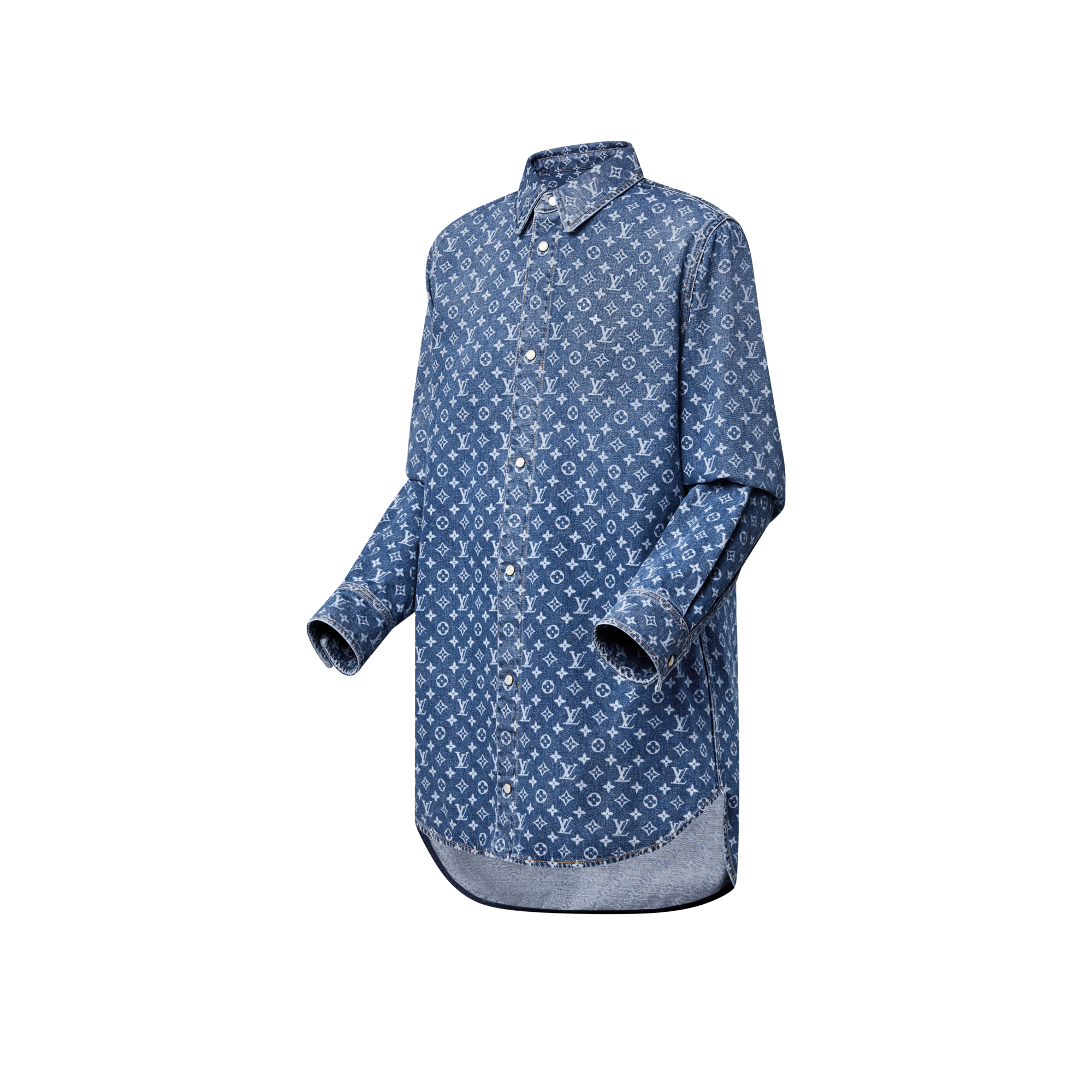 Camisa vaquera Monogram  Mujer Prêt-à-Porter Tops | LOUIS VUITTON (Zoom de producto)