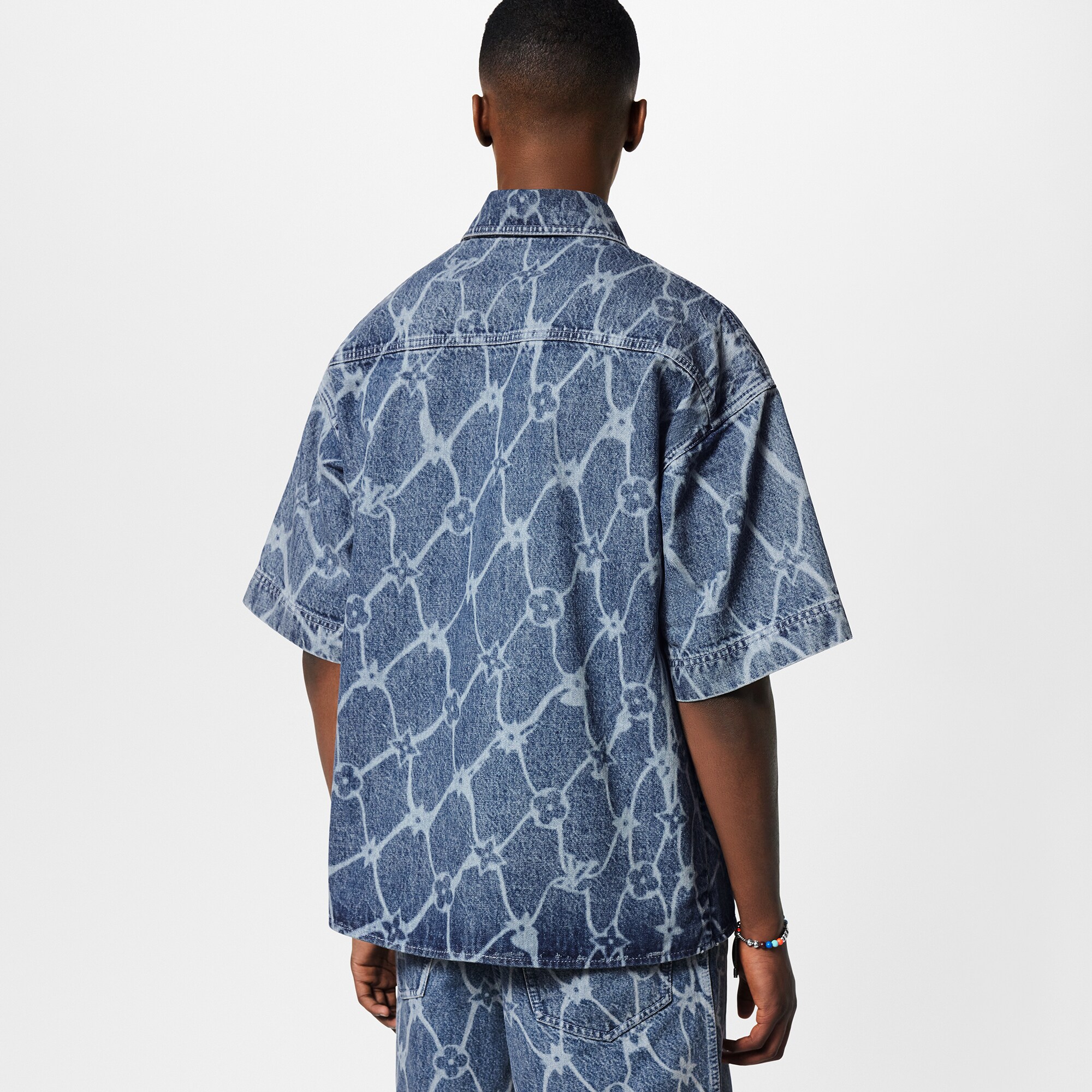 Camisa vaquera Monogram de manga corta  Hombre Prêt-à-Porter Camisas | LOUIS VUITTON (Zoom de producto)