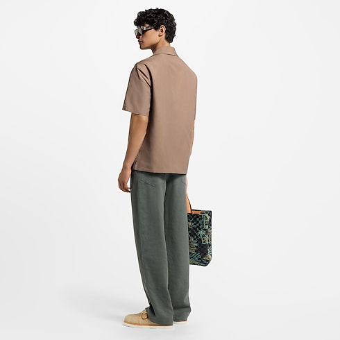 Camisa veraniega bordada Hombre Prêt-à-Porter Camisas | LOUIS VUITTON (Zoom de producto)