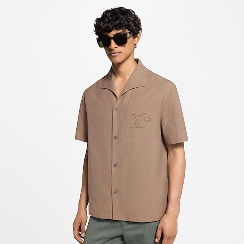 Camisa veraniega bordada Hombre Prêt-à-Porter Camisas | LOUIS VUITTON (Zoom de producto)