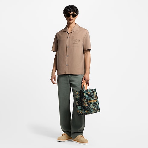 Camisa veraniega bordada Hombre Prêt-à-Porter Camisas | LOUIS VUITTON (Zoom de producto)