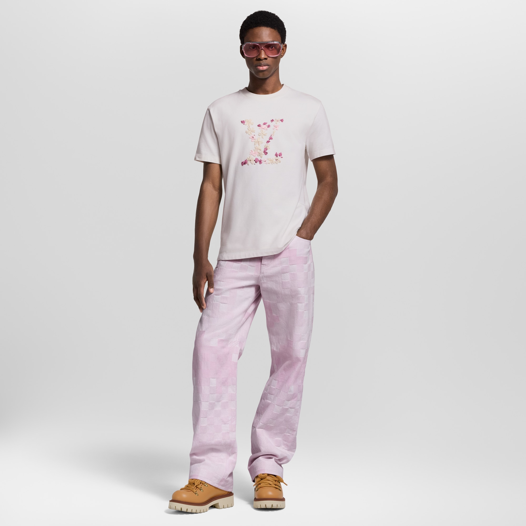 Camiseta bordada  Hombre Prêt-à-Porter Camisetas y polos | LOUIS VUITTON (Zoom de producto)