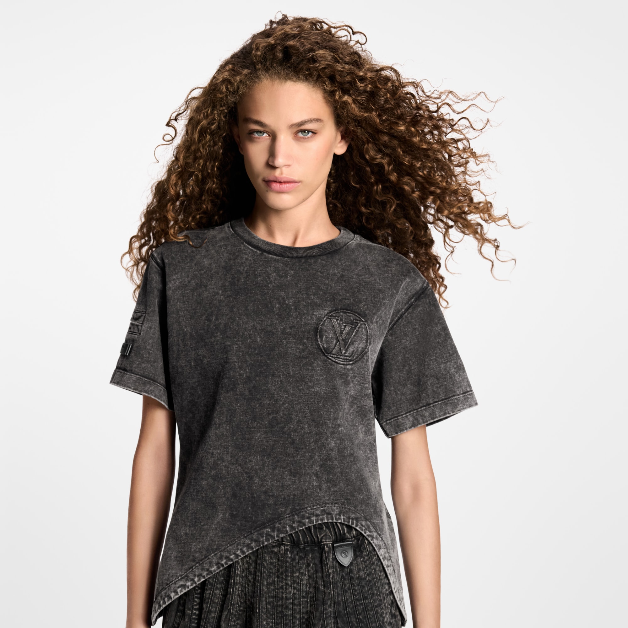 Camiseta con bajo curvo  Mujer Prêt-à-Porter Tops | LOUIS VUITTON (Zoom de producto)