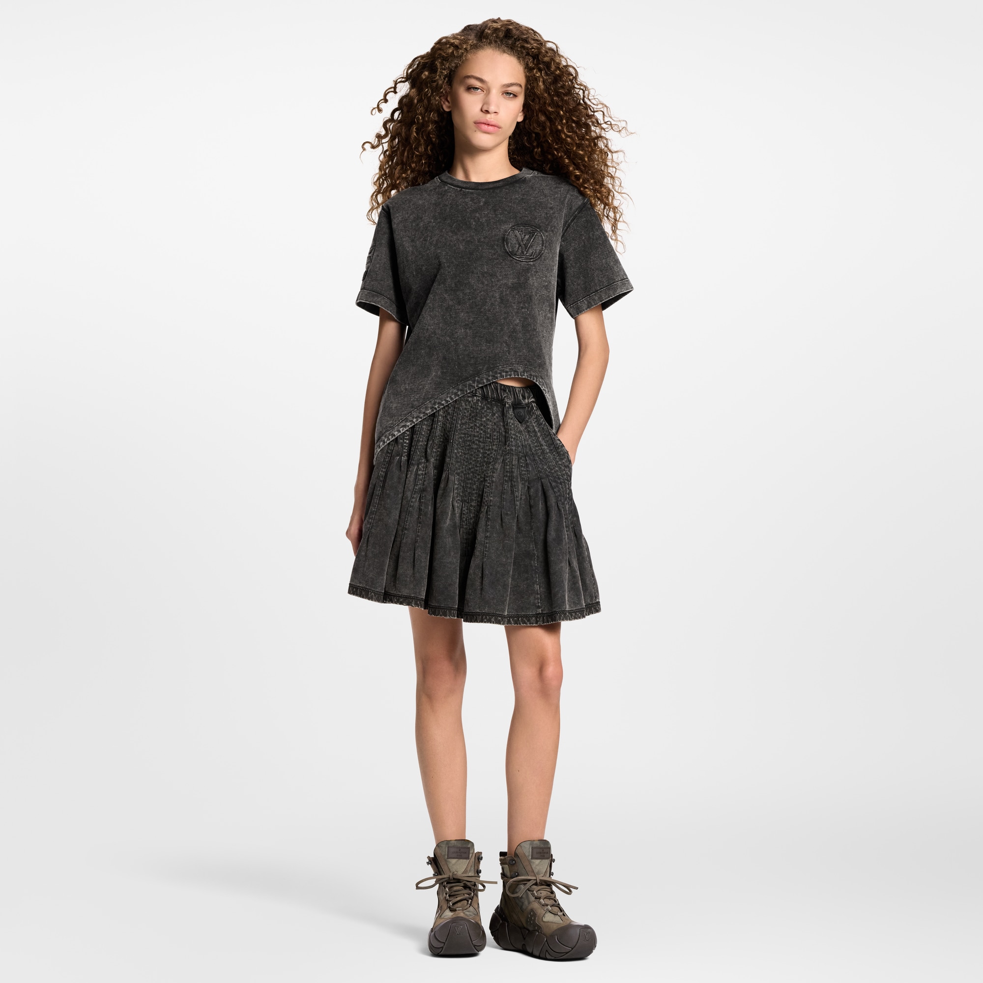 Camiseta con bajo curvo  Mujer Prêt-à-Porter Tops | LOUIS VUITTON (Zoom de producto)