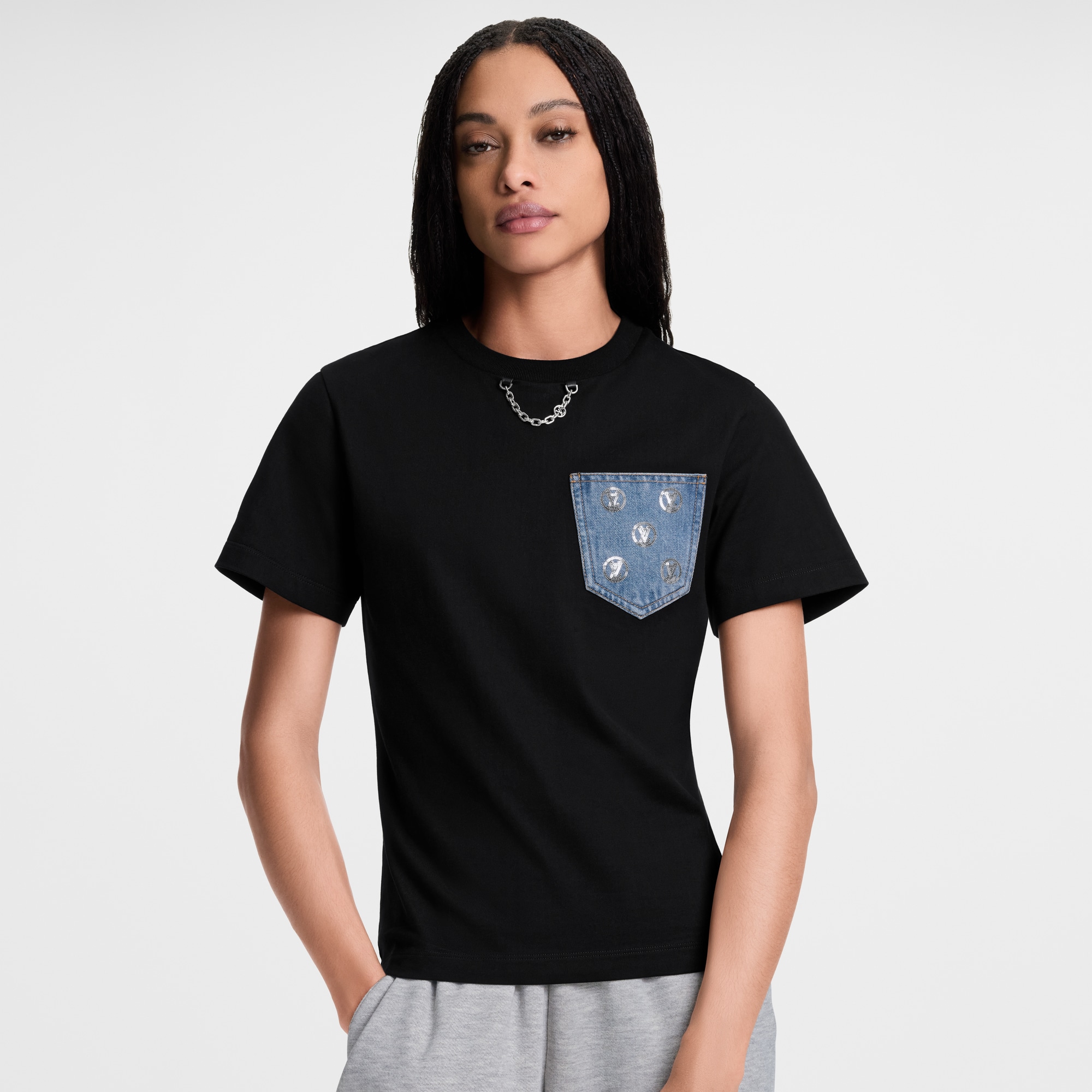 Camiseta con bolsillo distintivo  Mujer Prêt-à-Porter Tops | LOUIS VUITTON (Zoom de producto)