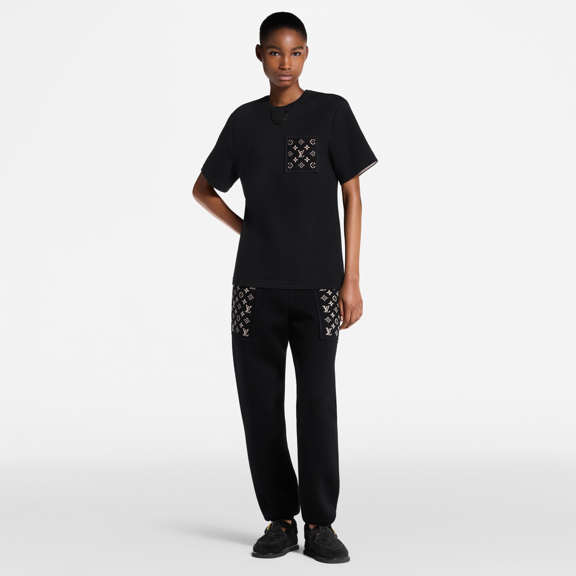 Camiseta con bolsillo Monogram  Mujer Prêt-à-Porter Tops | LOUIS VUITTON (Zoom de producto)