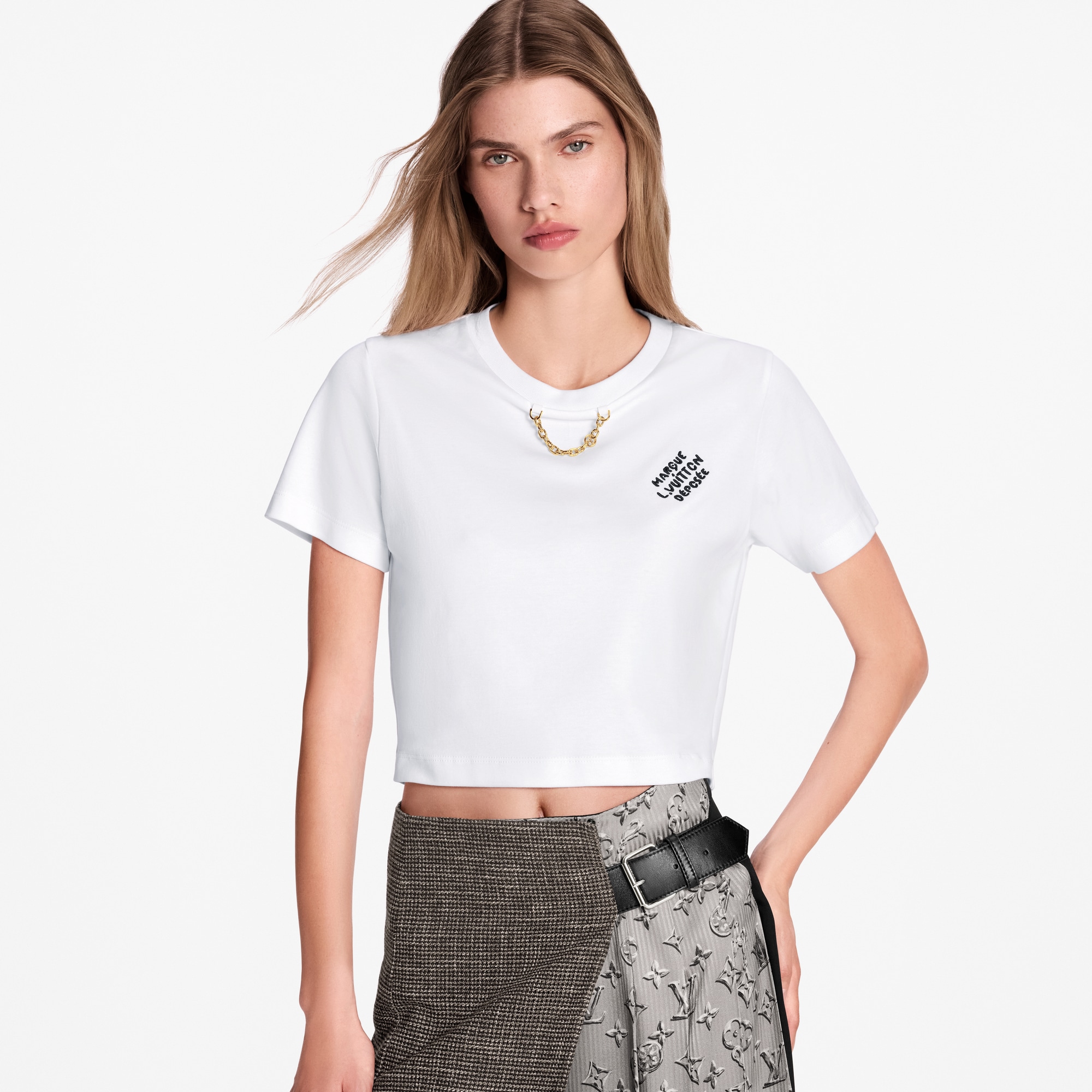 Camiseta con bordado distintivo  Mujer Prêt-à-Porter Tops | LOUIS VUITTON (Zoom de producto)
