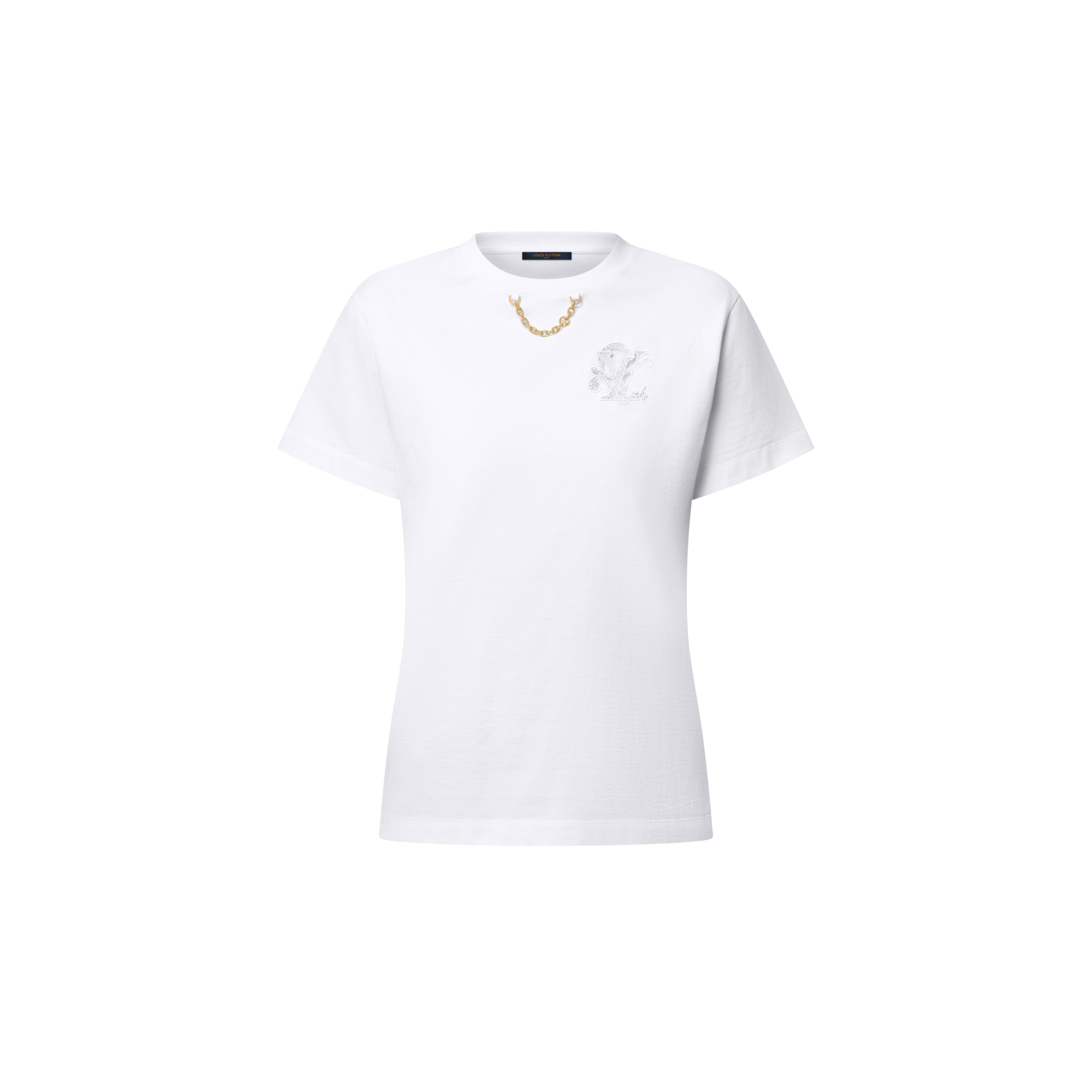 Camiseta con bordado LV  Mujer Prêt-à-Porter Tops | LOUIS VUITTON (Zoom de producto)