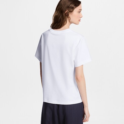 Camiseta con distintivo bordado Mujer Prêt-à-Porter Tops | LOUIS VUITTON (Zoom de producto)