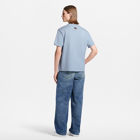 Camiseta con motivo flocado degradado Hombre Prêt-à-Porter Camisetas y polos | LOUIS VUITTON (Zoom de producto)