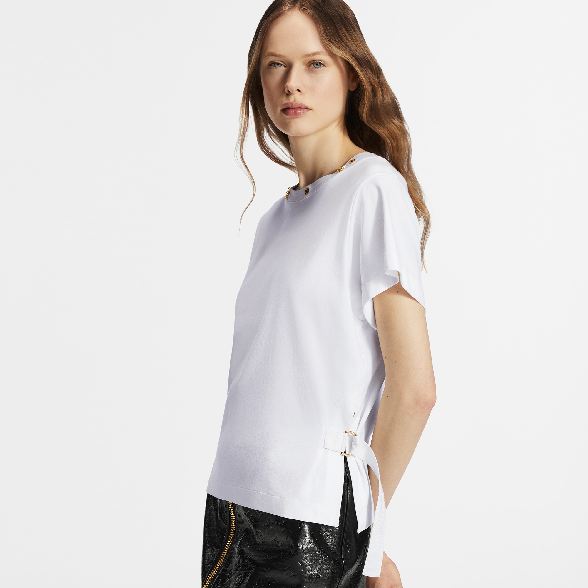 Camiseta con tiras laterales  Mujer Prêt-à-Porter Tops | LOUIS VUITTON (Zoom de producto)