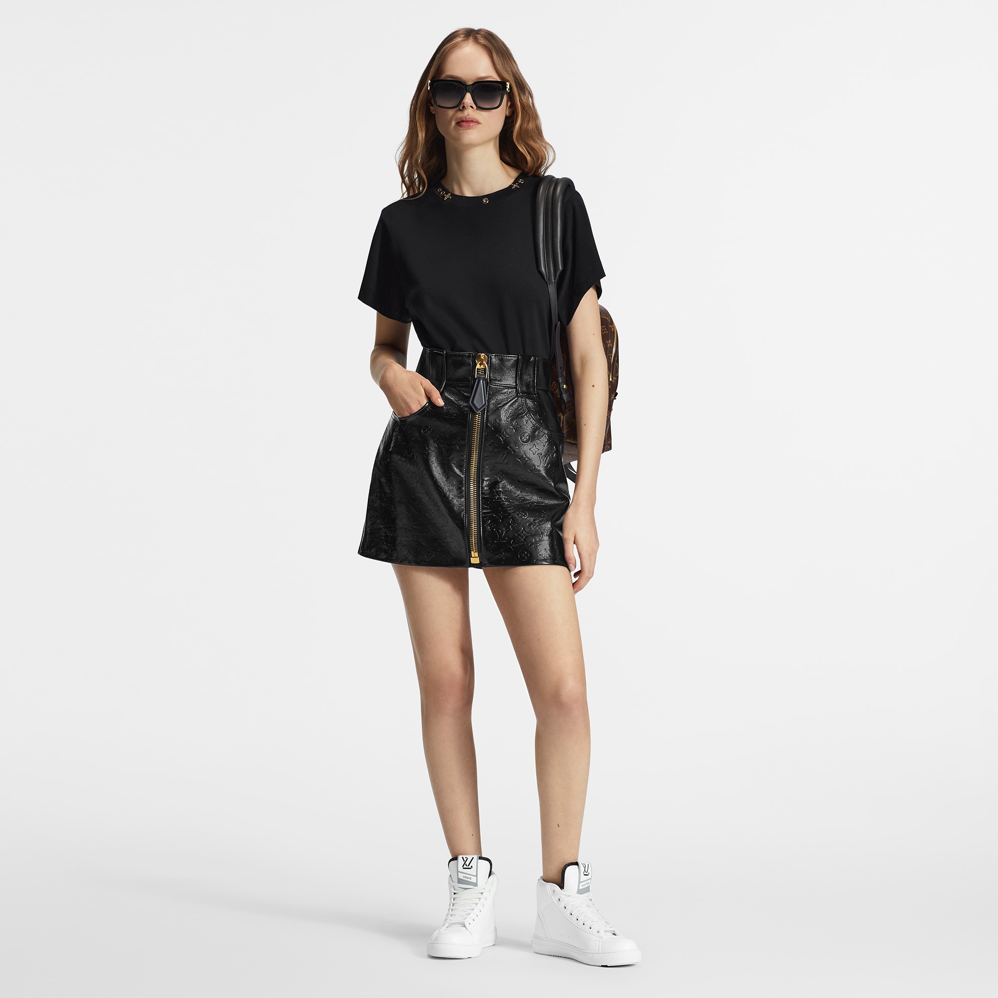 Camiseta con tiras laterales  Mujer Prêt-à-Porter Tops | LOUIS VUITTON (Zoom de producto)