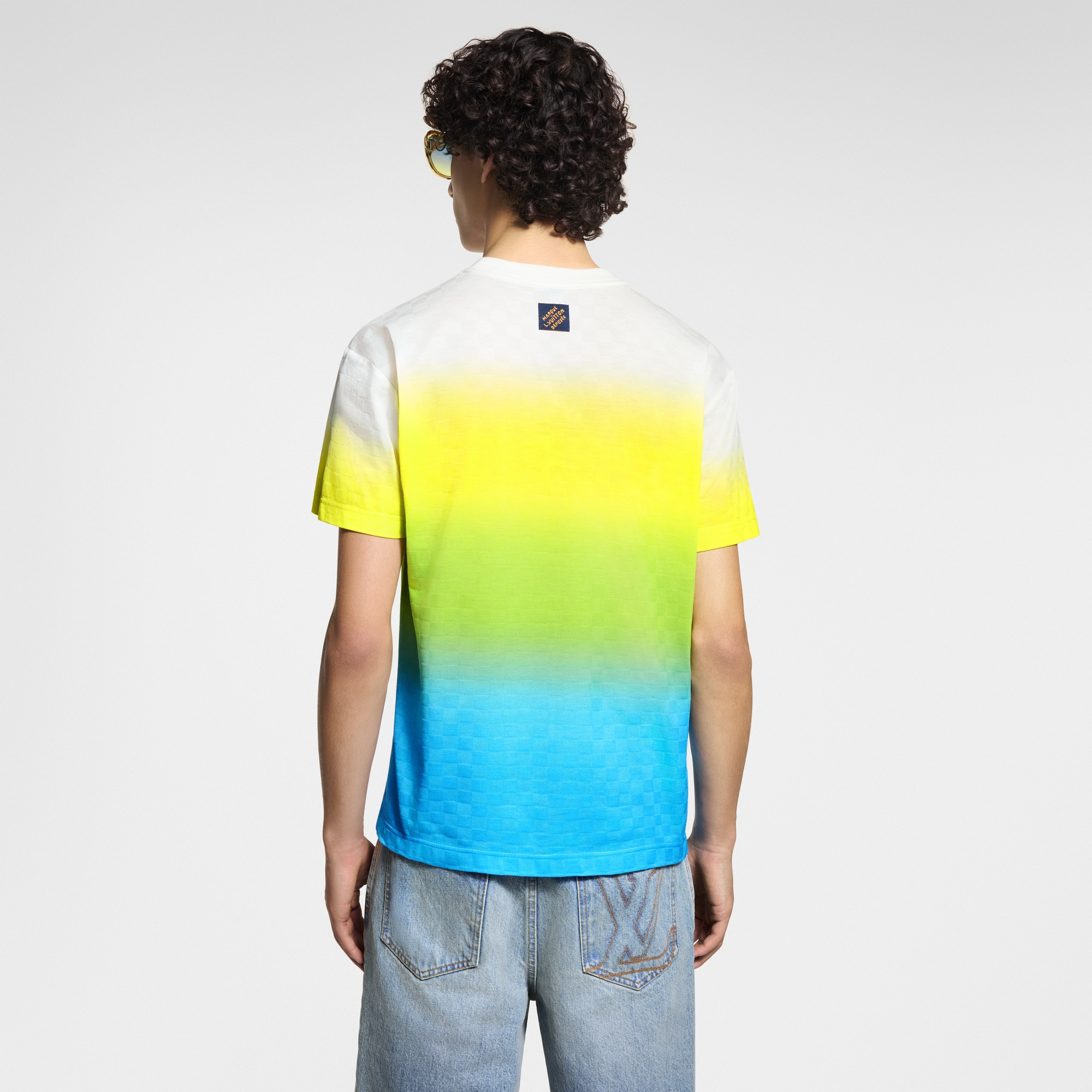 Camiseta Damier de algodón con efecto degradado  Hombre Prêt-à-Porter Camisetas y polos | LOUIS VUITTON (Zoom de producto)