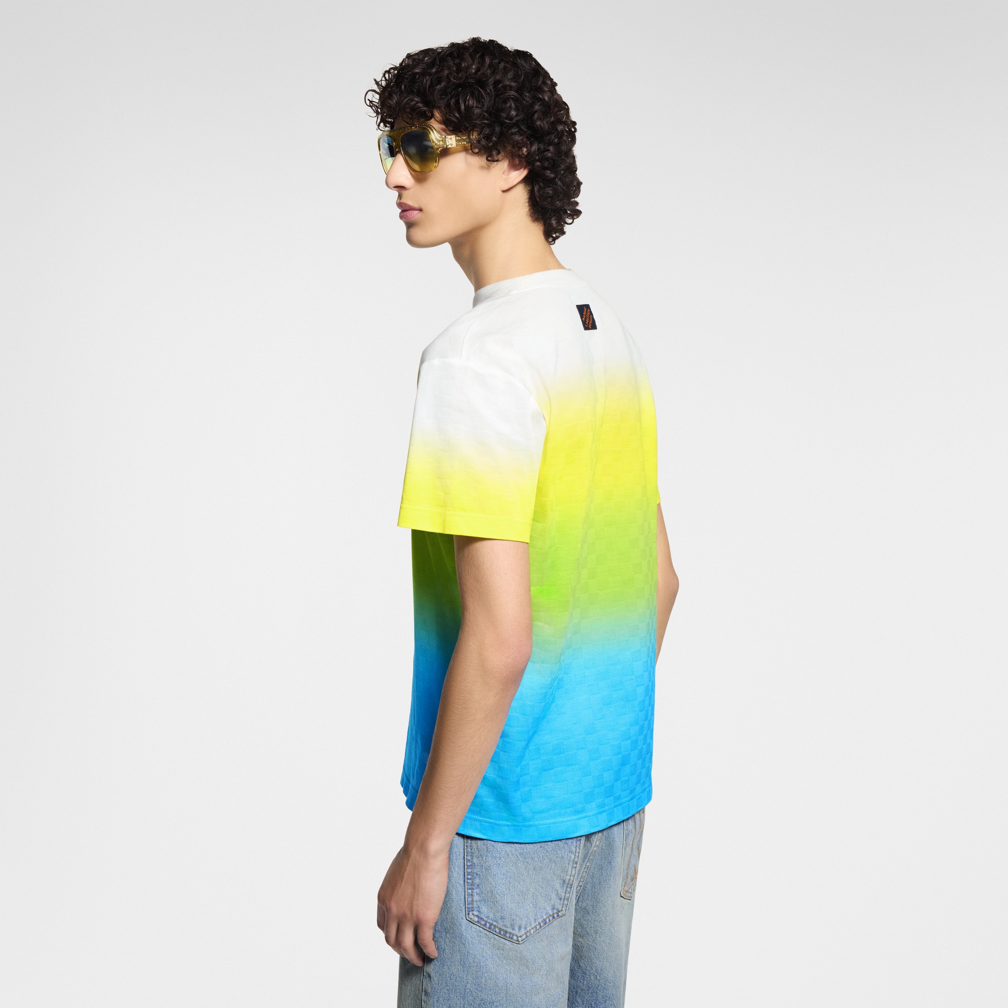 Camiseta Damier de algodón con efecto degradado  Hombre Prêt-à-Porter Camisetas y polos | LOUIS VUITTON (Zoom de producto)