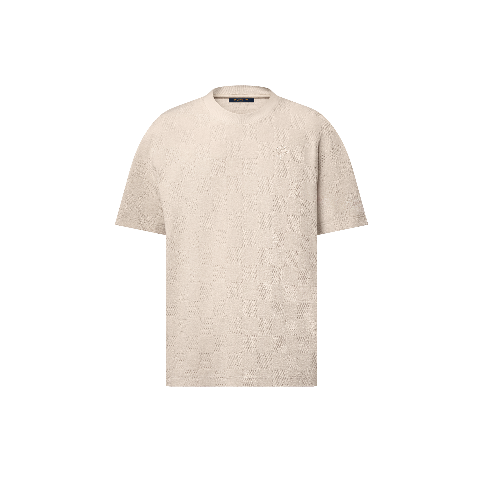 Camiseta Damier de felpa francesa  Hombre Prêt-à-Porter Camisetas y polos | LOUIS VUITTON (Zoom de producto)