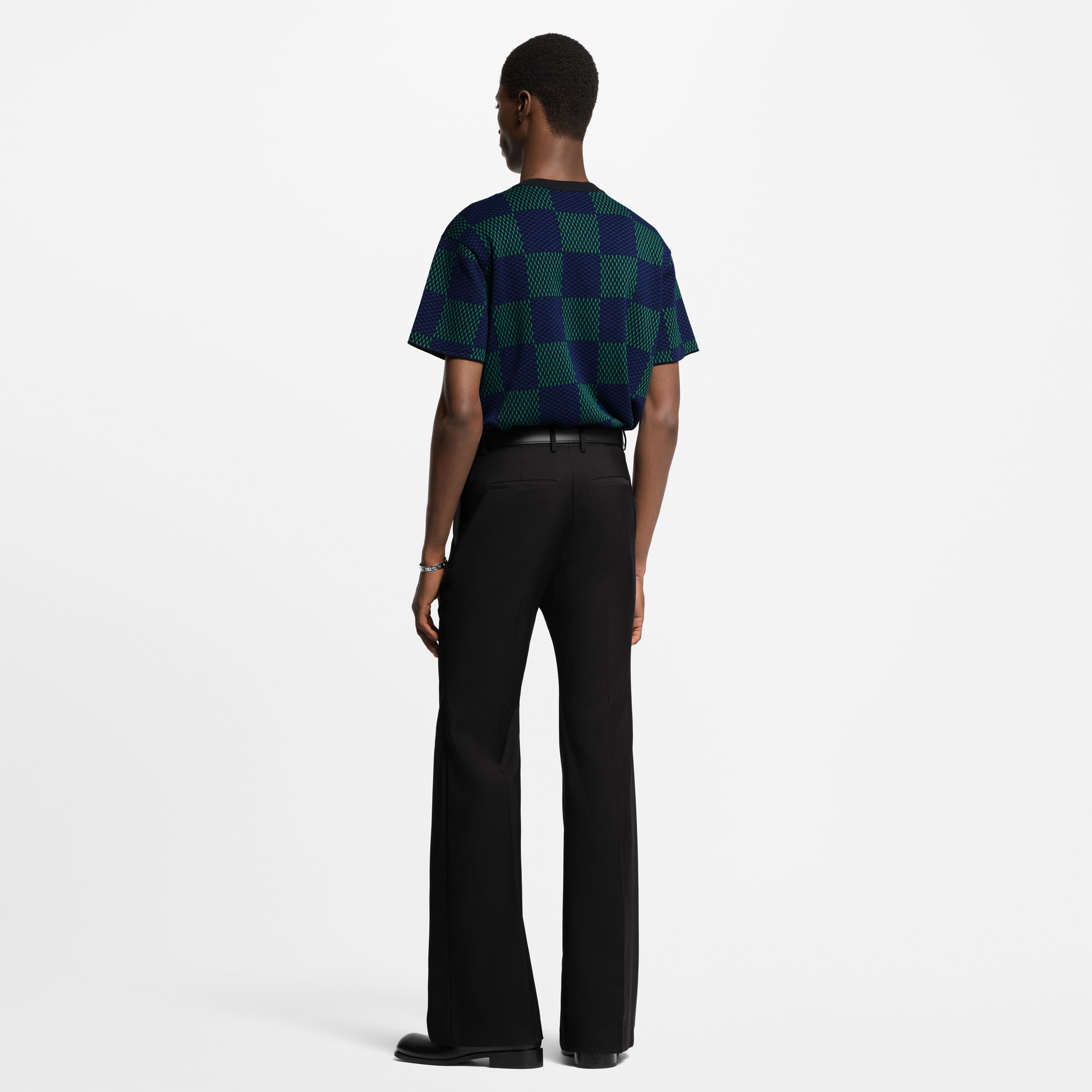 Camiseta Damier de manga corta en algodón  Hombre Prêt-à-Porter Todo Prêt-à-Porter | LOUIS VUITTON (Zoom de producto)