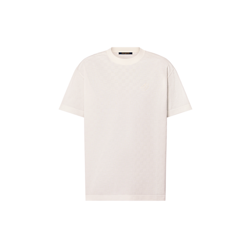 Camiseta Damier en piqué de algodón Hombre Prêt-à-Porter Camisetas y polos | LOUIS VUITTON (Zoom de producto)