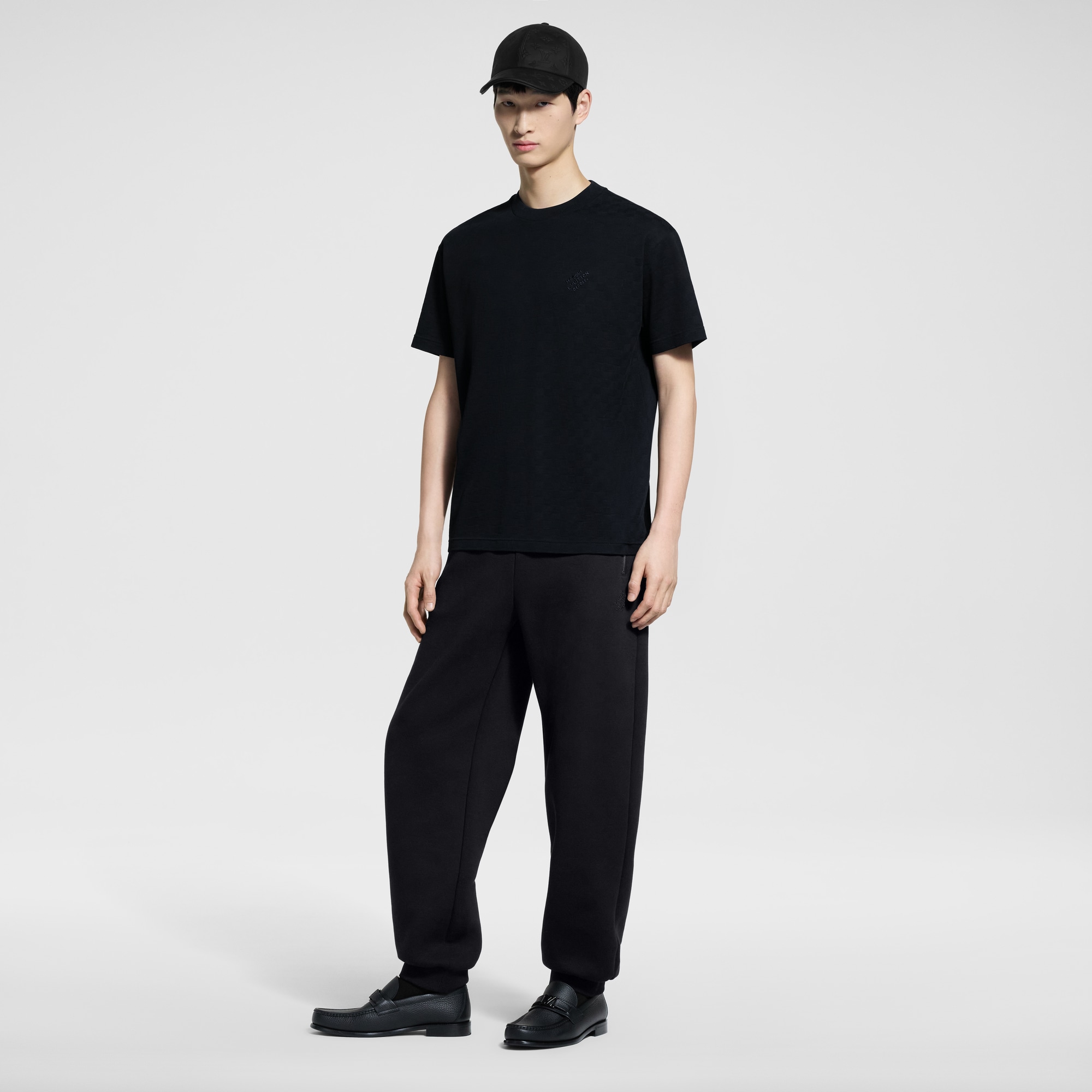Camiseta Damier en piqué de algodón  Hombre Prêt-à-Porter Camisetas y polos | LOUIS VUITTON (Zoom de producto)
