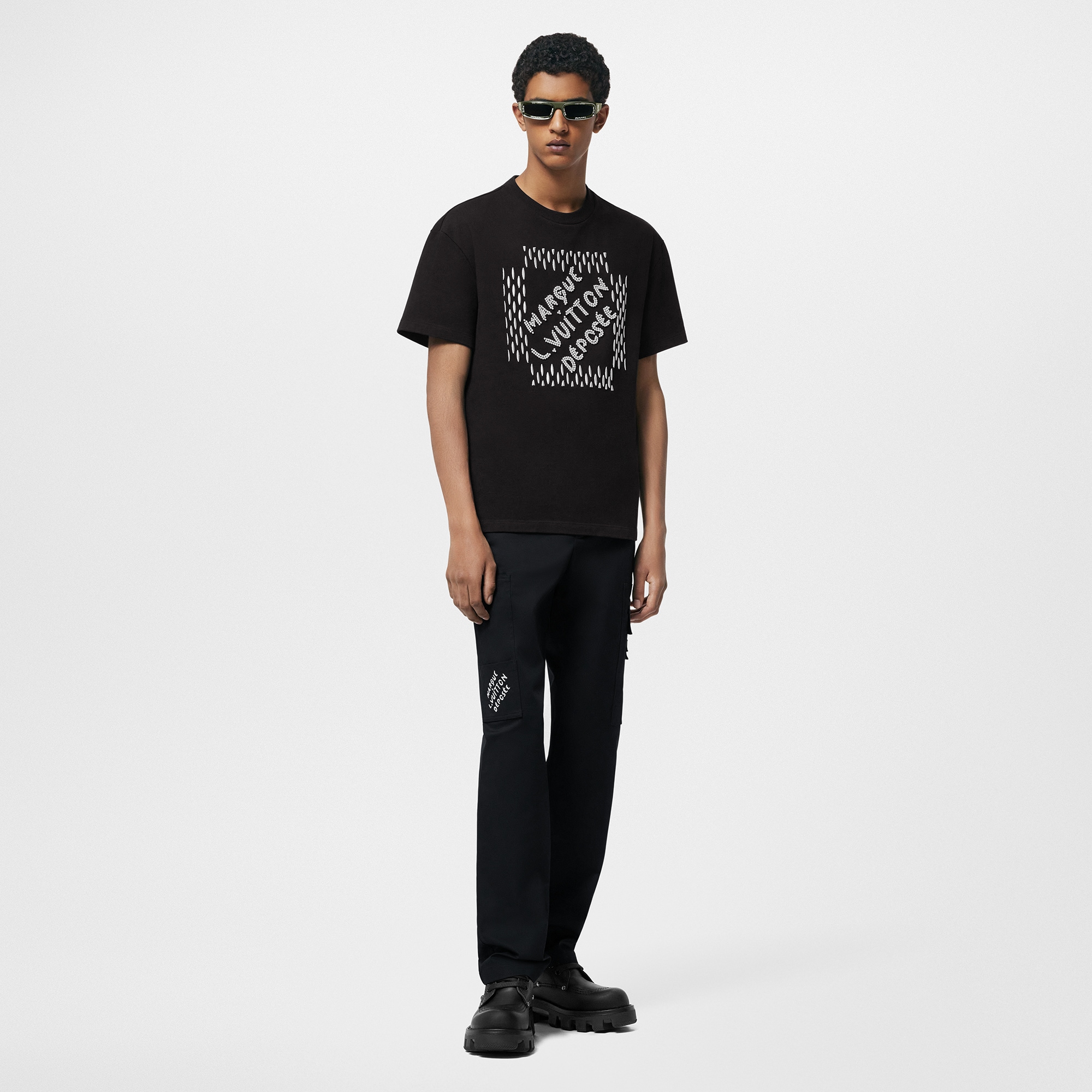 Camiseta de algodón bordada  Hombre Prêt-à-Porter Camisetas y polos | LOUIS VUITTON (Zoom de producto)
