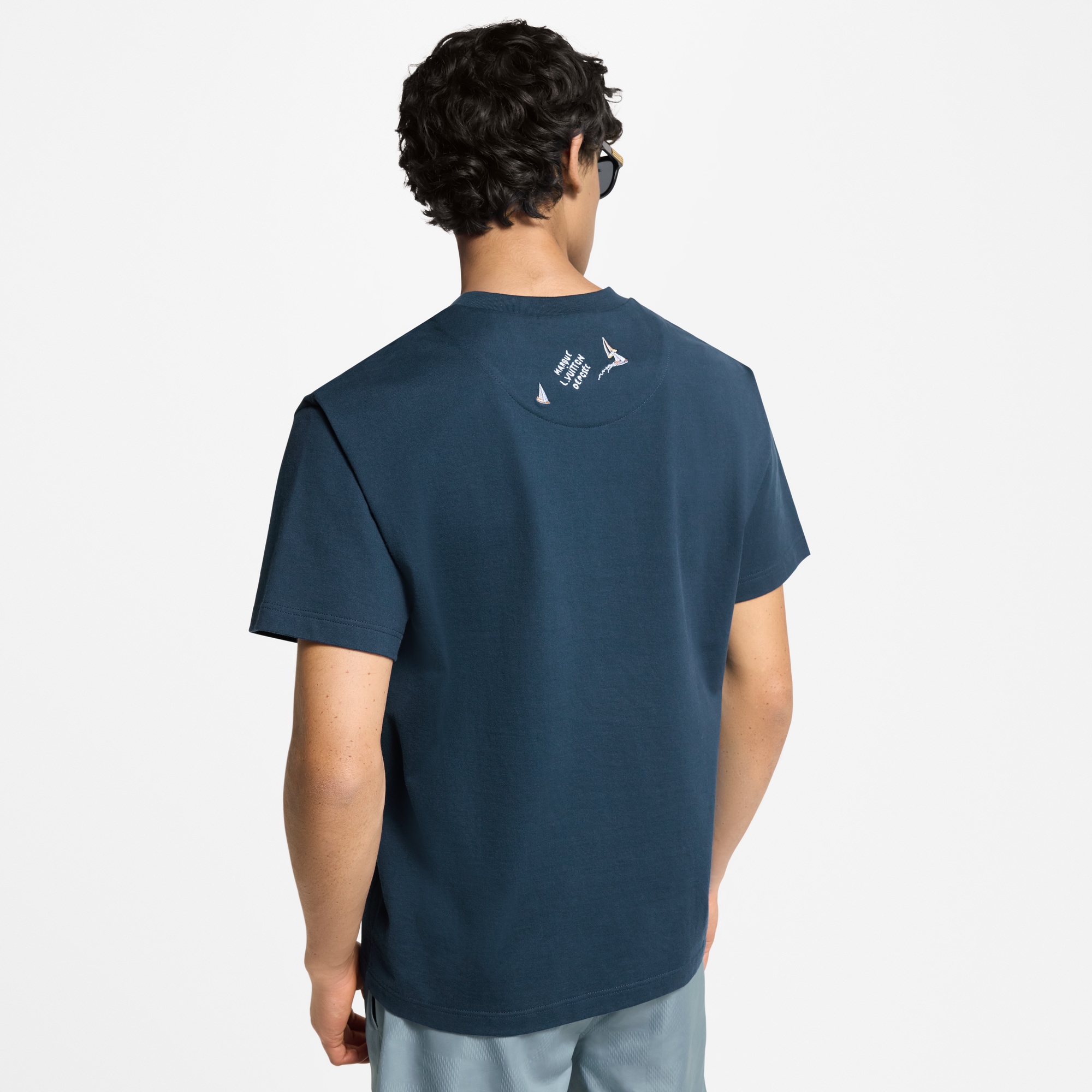 Camiseta de algodón bordada  Hombre Prêt-à-Porter Camisetas y polos | LOUIS VUITTON (Zoom de producto)
